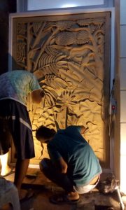 Relief dan Ukiran Batu Paras Jogja