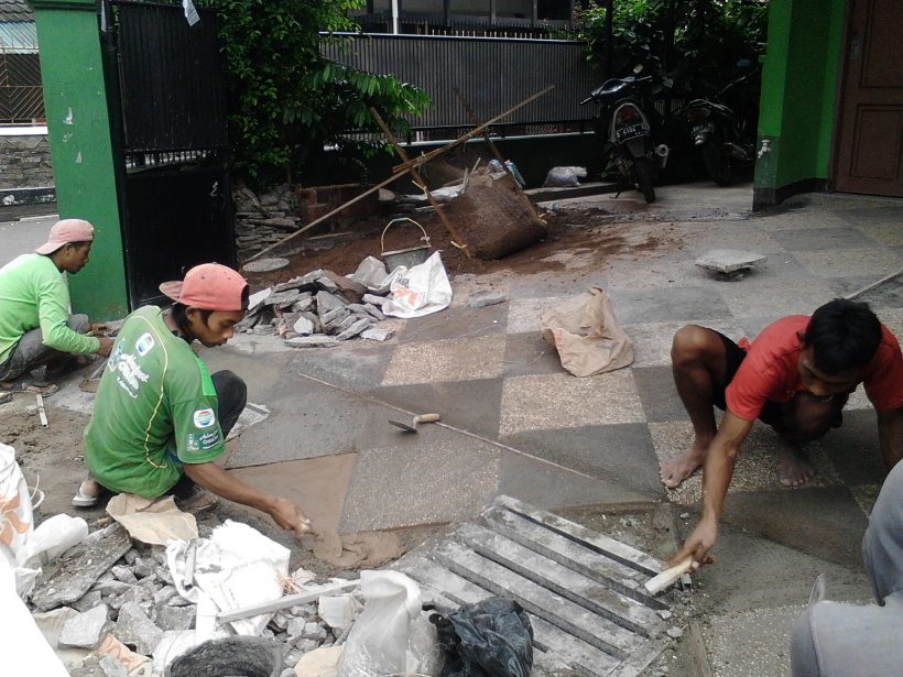 Aplikasi Batu Koral Sikat