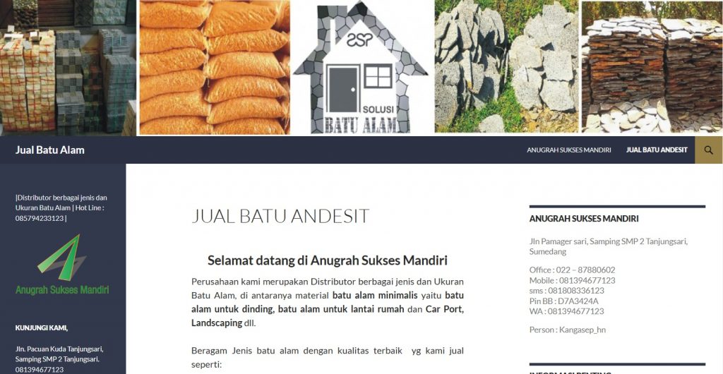 Jual Batu Andesit Murah – Kualitas Premium Harga Terjangkau!
Batu Andesit adalah pilihan terbaik untuk mempercantik rumah, taman, jalan setapak, hingga dinding bangunan. Dengan tekstur kuat, tampilan elegan, dan tahan segala cuaca, batu andesit menjadi material favorit untuk hunian modern maupun klasik.
Kami menyediakan berbagai jenis dan ukuran batu andesit polos, bintik, bakar, maupun alur dengan harga bersaing langsung dari pabrik/pengrajin.